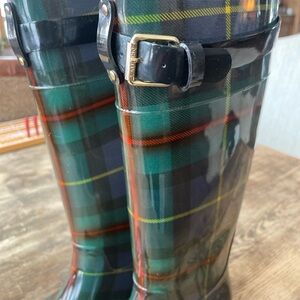 Ralph Lauren Plaid Rain Boots-PRICED TO SELL!